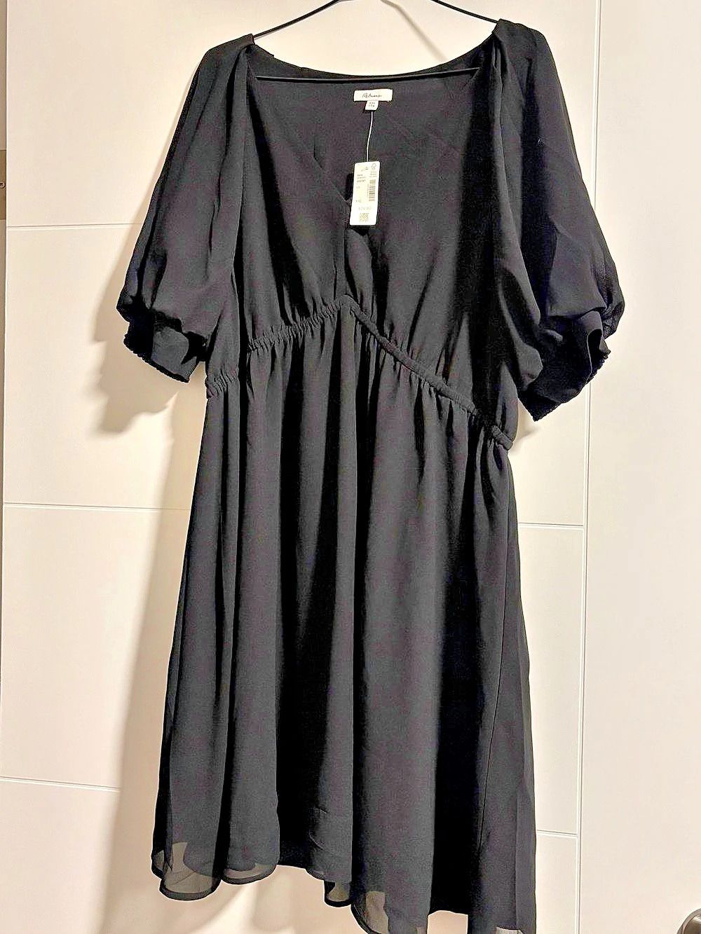 Reitmans Black Midi Dress Size XXL NWT